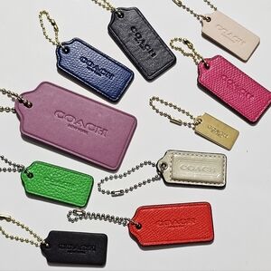 Coach Hangtag Lot of 10 Assorted Sizes & Colors for Purse Bag Tote Charms C